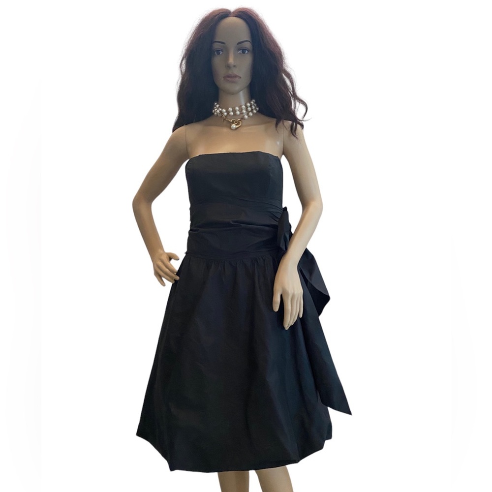 BCBGMAXAZRIA strapless silk dress